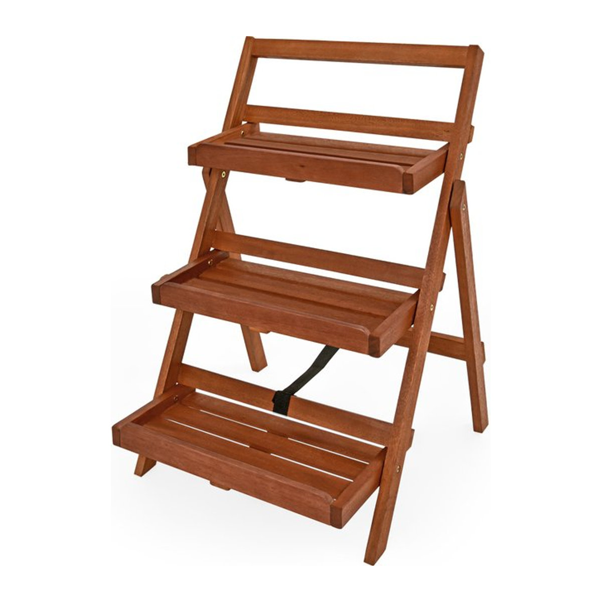 CASARIA Blumentreppe aus Akazie Holz in Braun mit 3 Stufen, B/T/H: 79 x 56 x 59 cm - Bild 1
