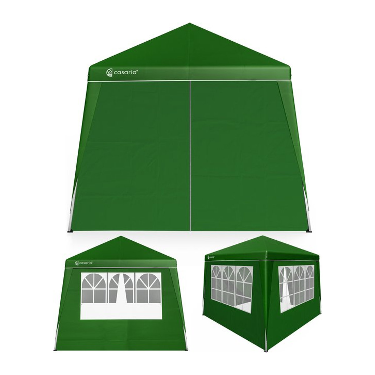 CASARIA Faltpavillon Capri Grün 3x3m mit 4 Seitenwänden und UV-Schutz 50+ - Bild 1