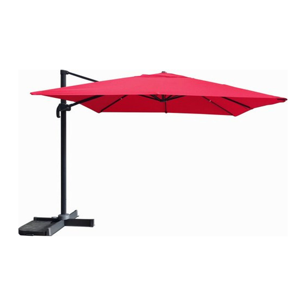 CASARIA Pendelschirm Paros in Rot mit Sonnenschutzfaktor 80+ B/H/T: 300 x 255 x 300 cm - Bild 1