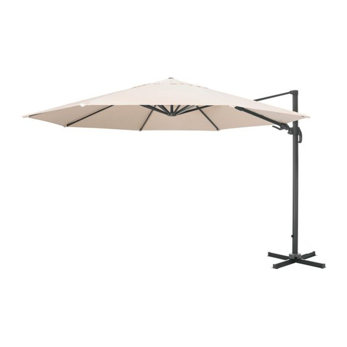 CASAYA Pendelschirm Paros in Beige mit Sonnenschutzfaktor 80+ B: 350 cm, H: 265 cm - Bild 1