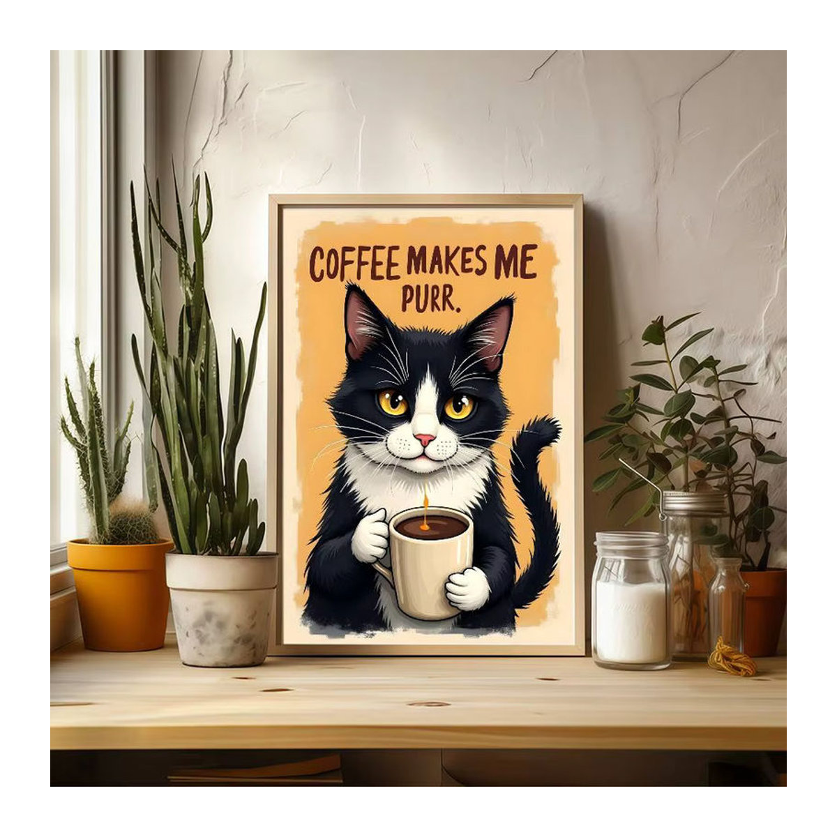 CAT ART Vintage Filmplakat Wanddeko aus Papier in Mehrfarbig - Bild 5