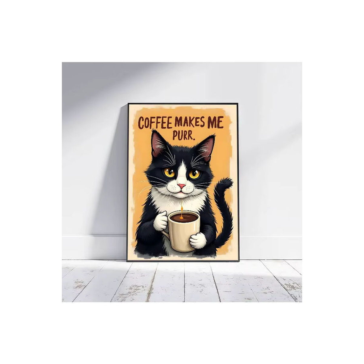 CAT ART Vintage Filmplakat Wanddeko aus Papier in Mehrfarbig - Bild 6