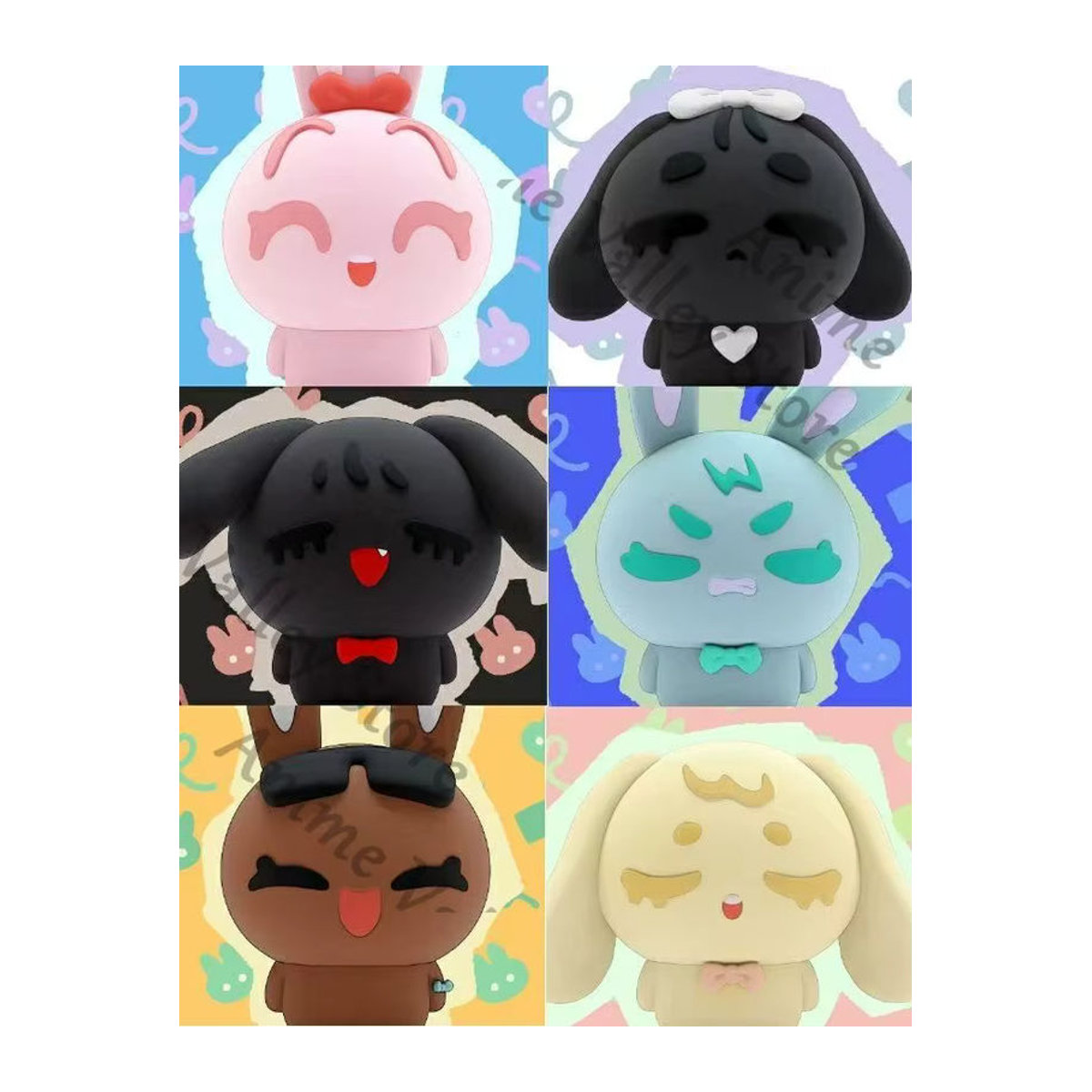 CEENIU Anime Alien Figuren Set als Garage Kit Modell aus Kunststoff, mehrfarbiges Desktop Ornament für Cosplay und Dekoration - Bild 2