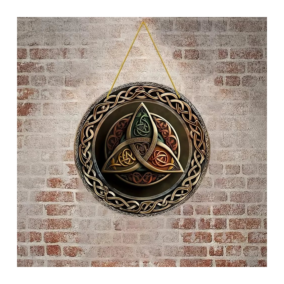 Celtic Crafts Keltische Triskelion Wandkunst aus Metall, mehrfarbig, B/T/H: 20,3 x 20,3 x 20,3 cm - Bild 4