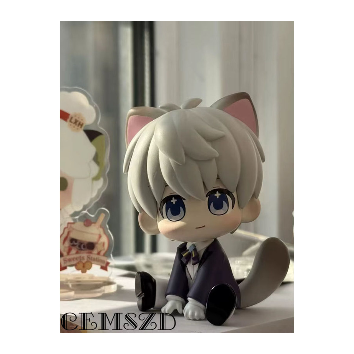 CEMSZD Love and Deepspace Sammelfigur Sylus als PVC Anime Desktop-Dekoration, mehrfarbig, Höhe: 7 cm - Bild 2