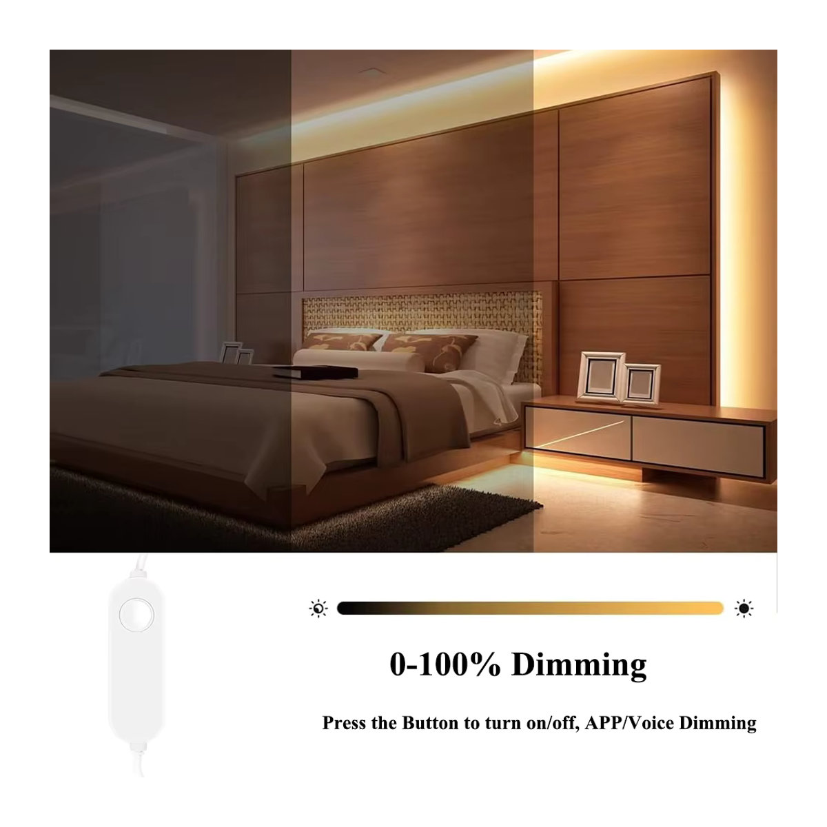 CENFAYA Neon LED-Streifen mit Homekit und Wifi, dimmbar, wasserdicht, weiß, 12V, Siri Sprachsteuerung - Bild 2