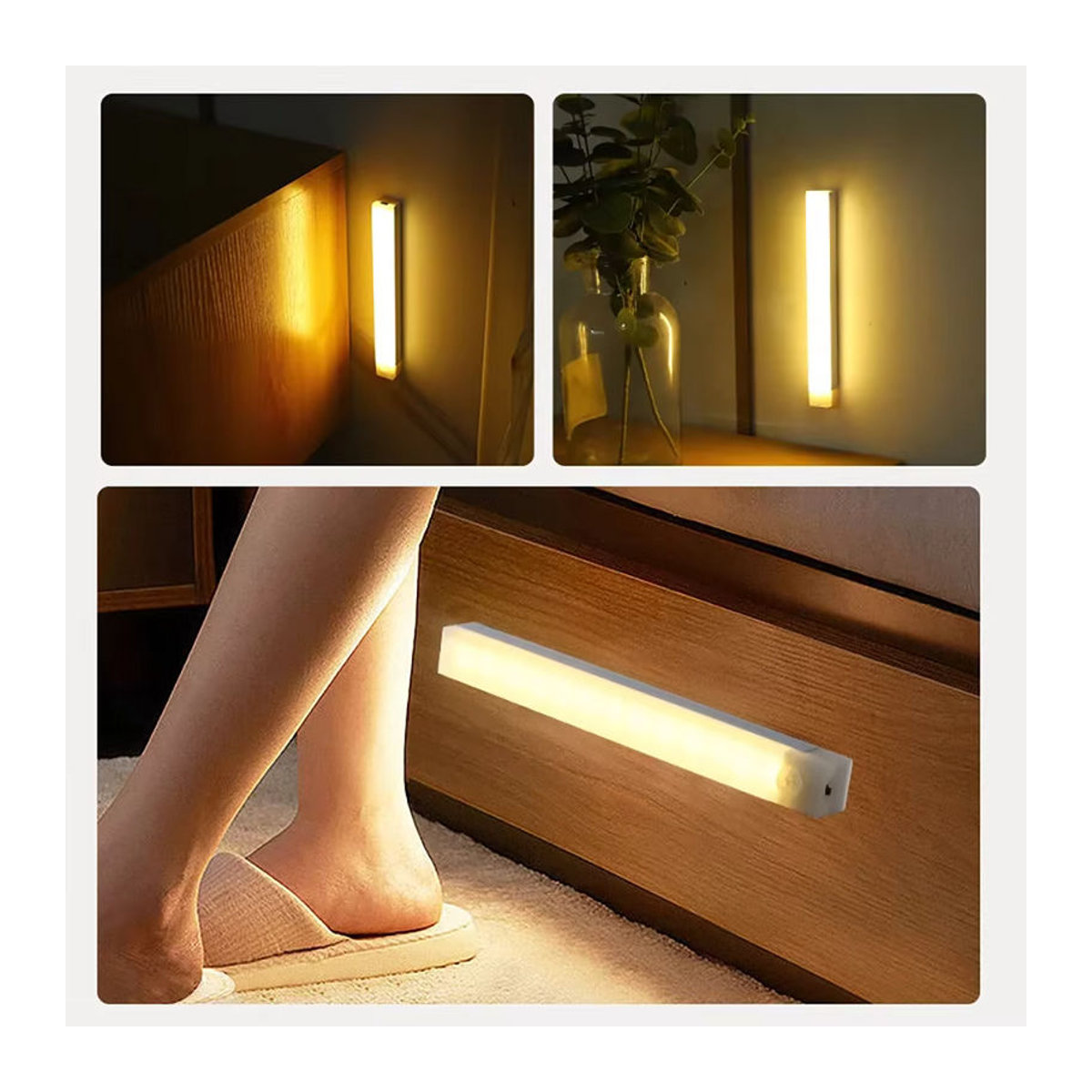 CENSHION LED Schrankleuchte mit Bewegungsmelder in Weiß, USB wiederaufladbare Möbelbeleuchtung für Küche und Kleiderschrank - Bild 5