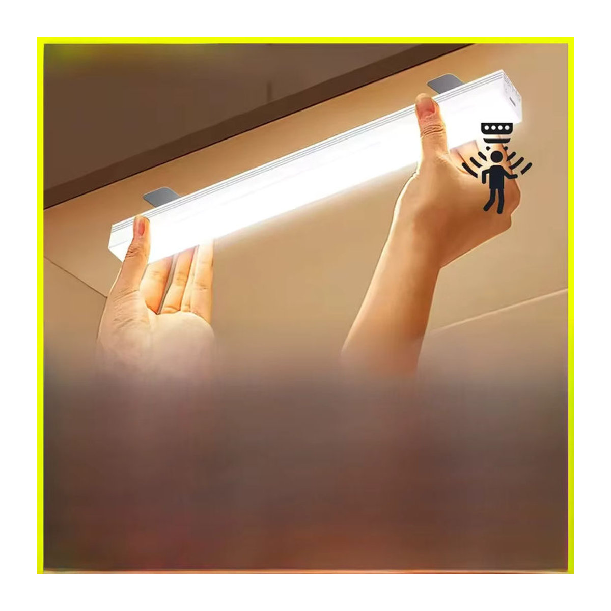 CENSHION LED Schrankleuchte mit Bewegungsmelder in Weiß, USB wiederaufladbare Möbelbeleuchtung für Küche und Kleiderschrank - Bild 7