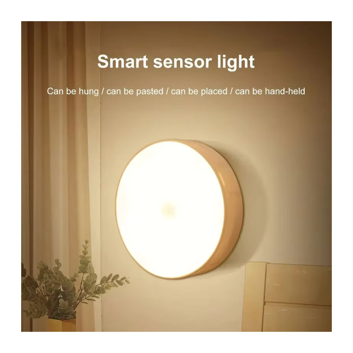 CENSHION LED Smart Nachtlicht mit Bewegungssensor und Magnetbefestigung, Warmweiß, USB-aufladbar, minimalistische Möbelbeleuchtung - Bild 5