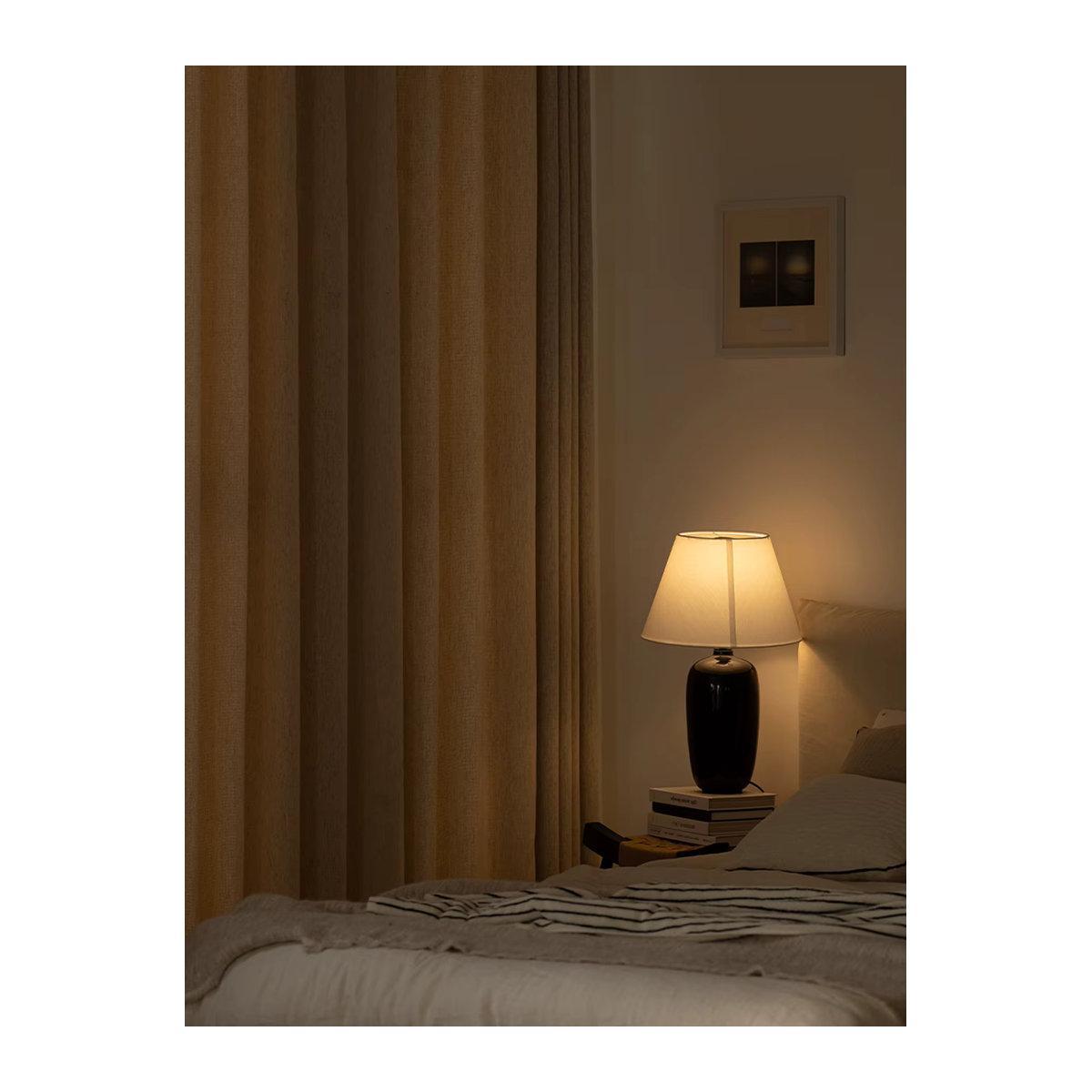 CENTURyMiG Blackout Vorhang aus Chenille in Creme und Beige für Wohnzimmer und Schlafzimmer - Bild 2