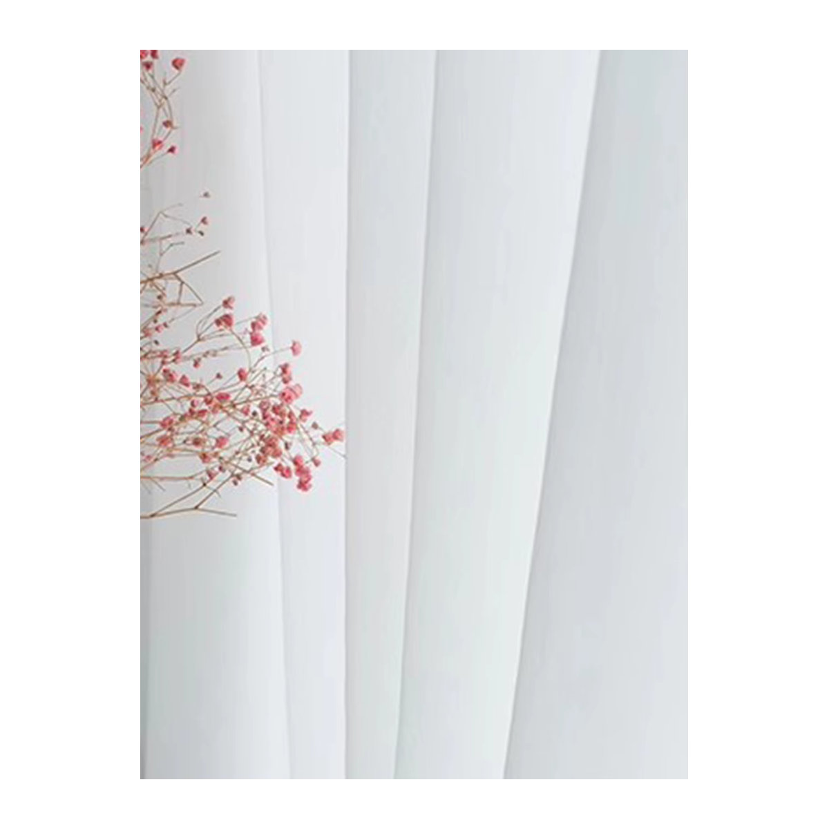 CENTURyMiG Transparente Tüll-Voile-Organza-Vorhänge in Weiß für Küche und Wohnzimmer zur Schattierung - Bild 3