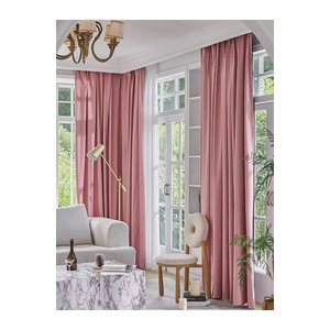 CENTURyMiG Verdunkelungsvorhang mit UV-Isolierung und Geräuschreduzierung in Rot oder Rosa für Wohnzimmer und Schlafzimmer