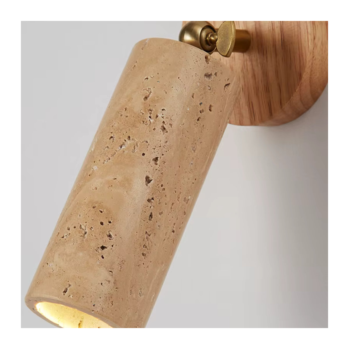 Ceropegia Wabi-Sabi Wandlampe aus Holz und Stein im japanischen Design für Schlafzimmer und Korridor - Bild 2