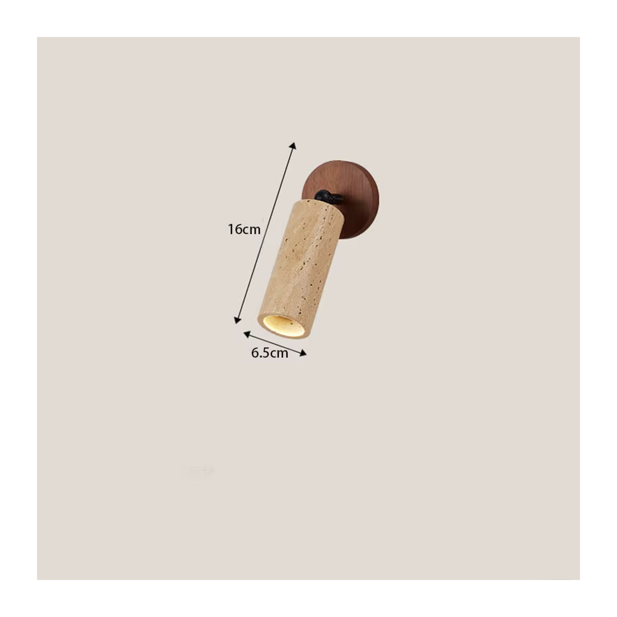 Ceropegia Wabi-Sabi Wandlampe aus Holz und Stein im japanischen Design für Schlafzimmer und Korridor - Bild 3