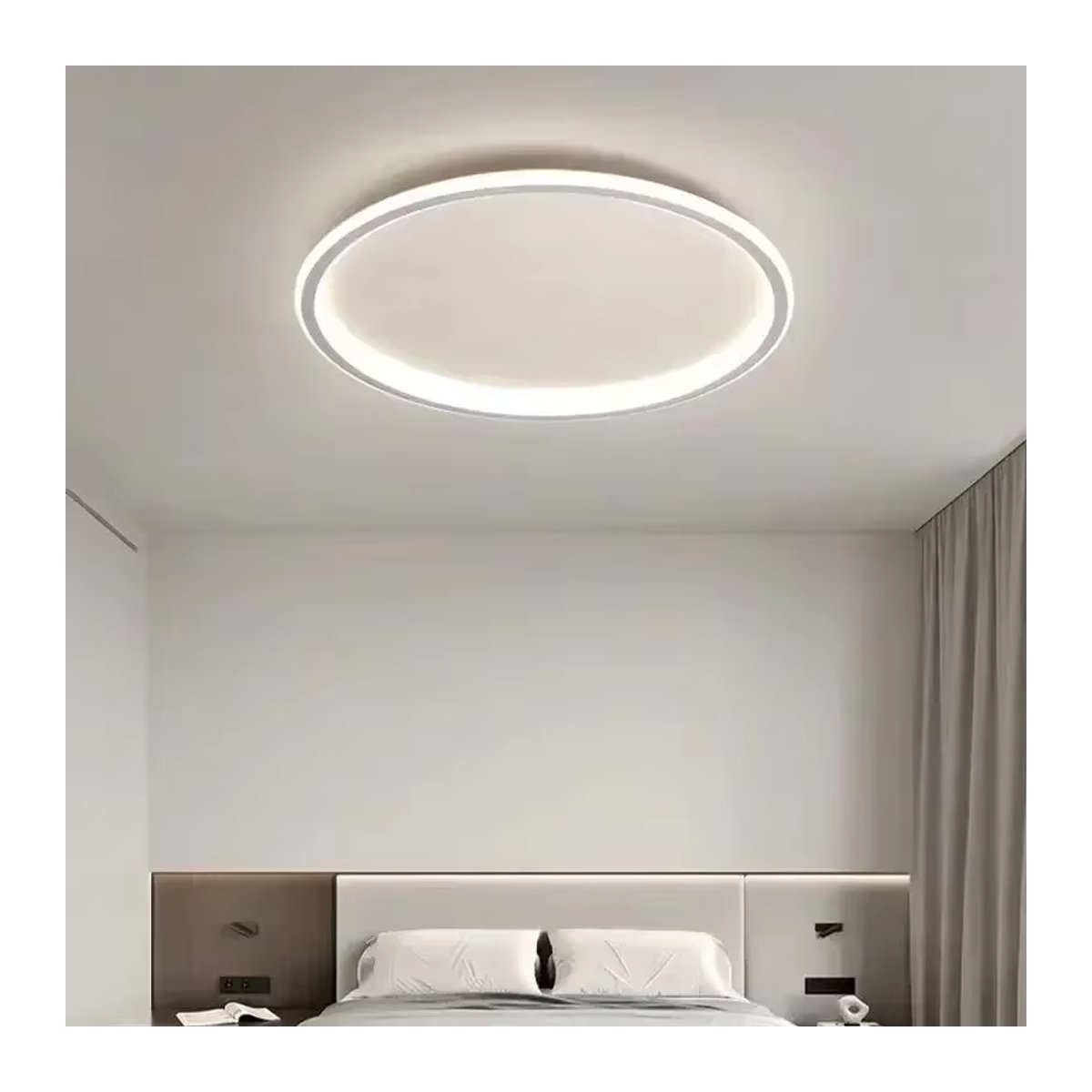 CETANT LED-Deckenleuchte in Weiß mit Fernbedienung und einstellbarer Farbtemperatur sowie Helligkeit für Wohnzimmer, Schlafzimmer und Küche - Bild 4