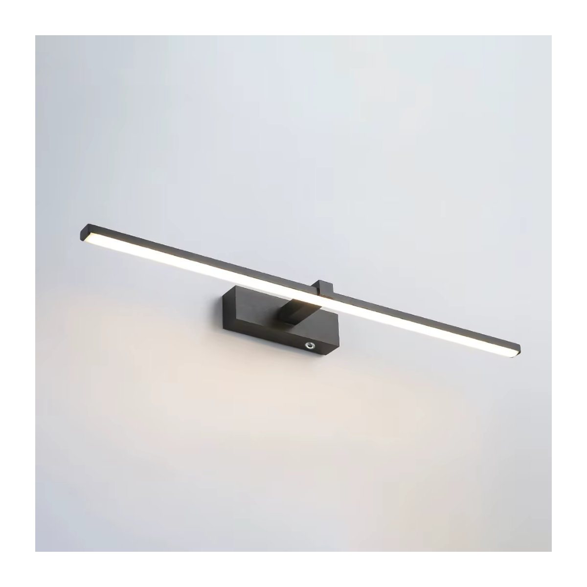 CETANT Minimalistische LED-Ladewandleuchte in Schwarz mit Touch-Schalter und Fernbedienung für Schlafzimmer, Badezimmer und Spiegel - Bild 5