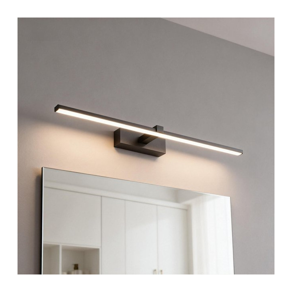 CETANT Moderne LED-Wandleuchte in Schwarz/Weiß mit minimalistischem Design für Badezimmer und Wohnräume - Bild 1