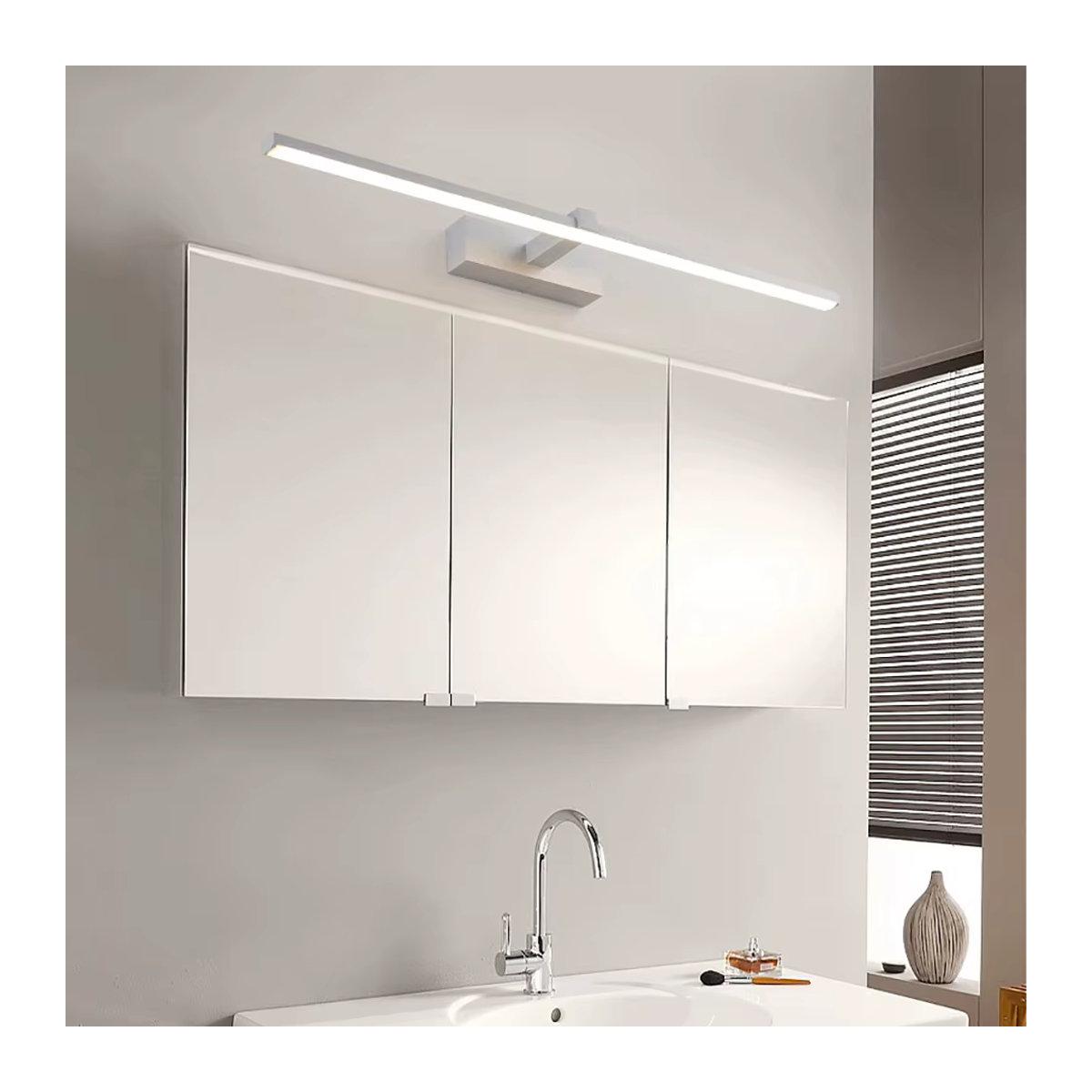 CETANT Moderne LED-Wandleuchte in Schwarz/Weiß mit minimalistischem Design für Badezimmer und Wohnräume - Bild 3