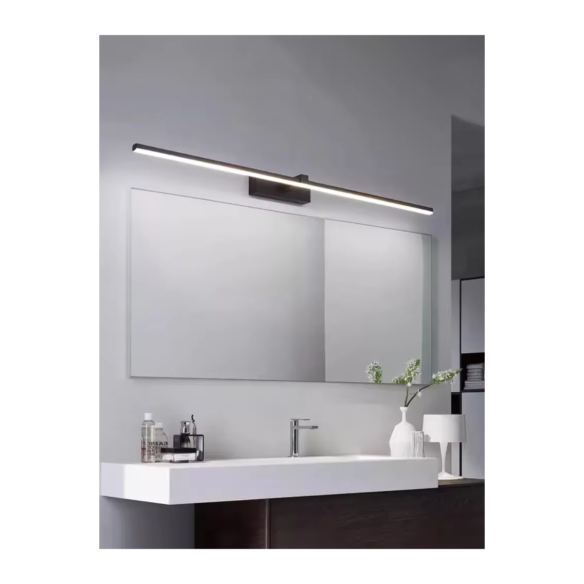 CETANT Moderne LED-Wandleuchte in Schwarz/Weiß mit minimalistischem Design für Badezimmer und Wohnräume - Bild 6