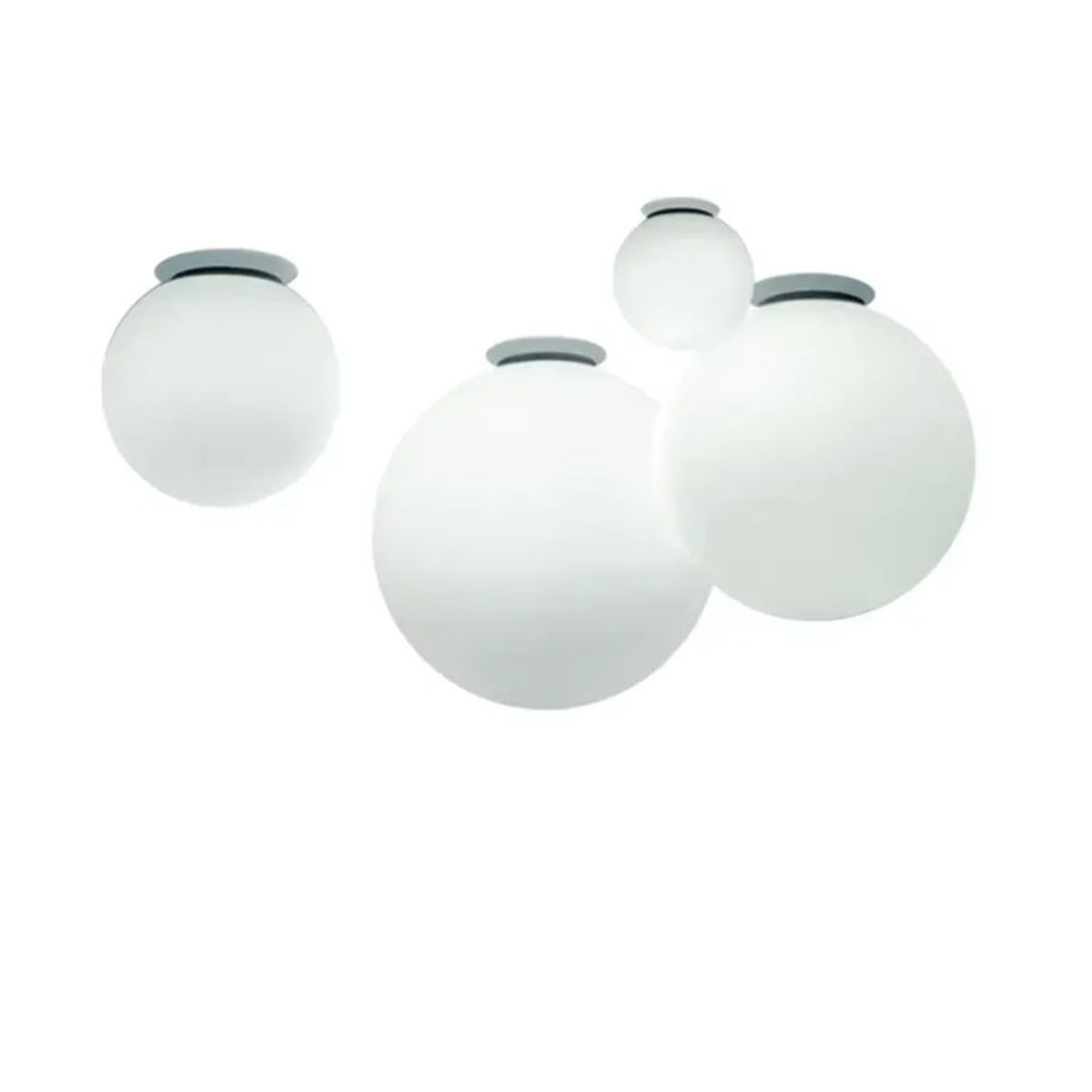 CETANT Nordic Deckenlampe aus Glas in Weiß mit LED und warmweißem Licht, minimalistisches Design für Schlafzimmer, Flur und Eingangsbereich - Bild 6