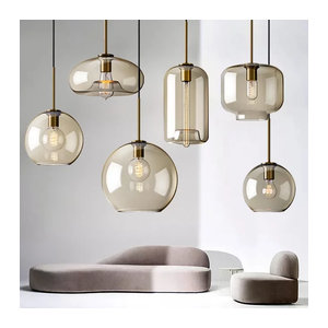 CETANT Nordic LED Glas Kronleuchter im skandinavischen Design als moderner Multi-Kopf Anhänger für Esszimmer, Wohnzimmer und Treppenhäuser