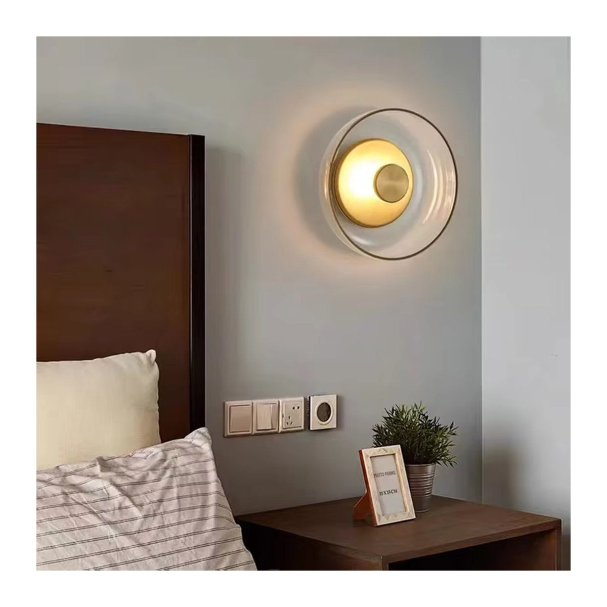 CETANT Nordic LED Glas Wandleuchter Modern Skandinavisch - Bild 3