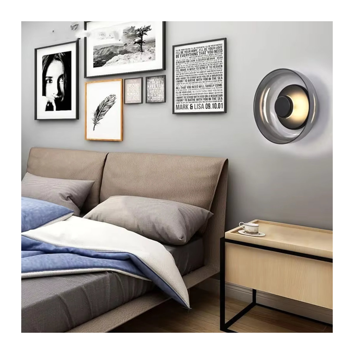 CETANT Nordic LED Glas Wandleuchter Modern Skandinavisch - Bild 4