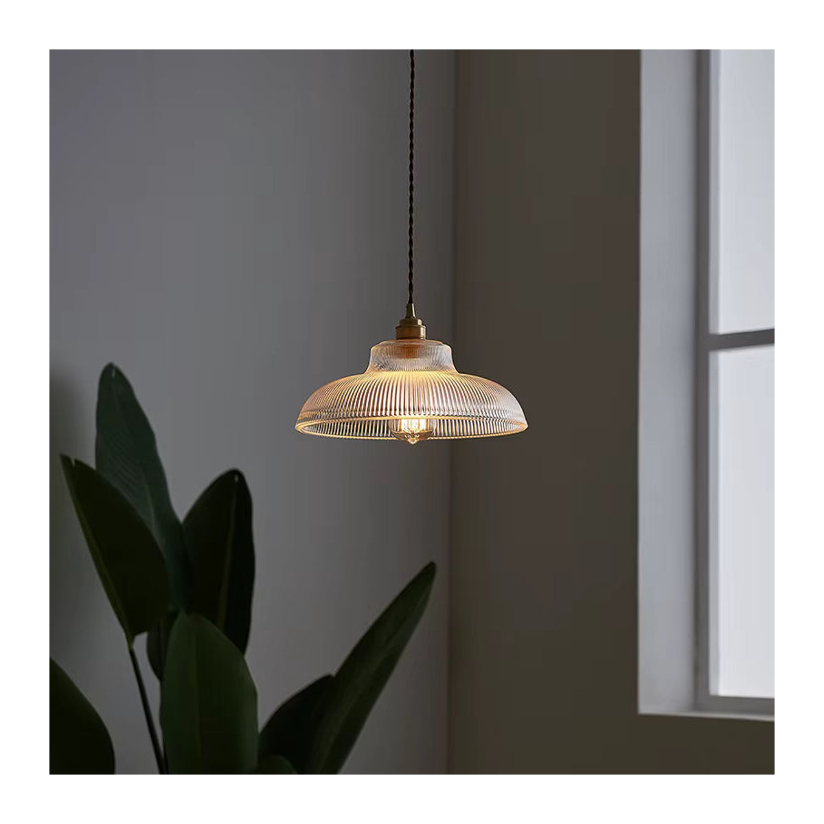 CETANT Pendelleuchte aus Glas im skandinavischen Retro-Design, LED, Grün - Bild 2
