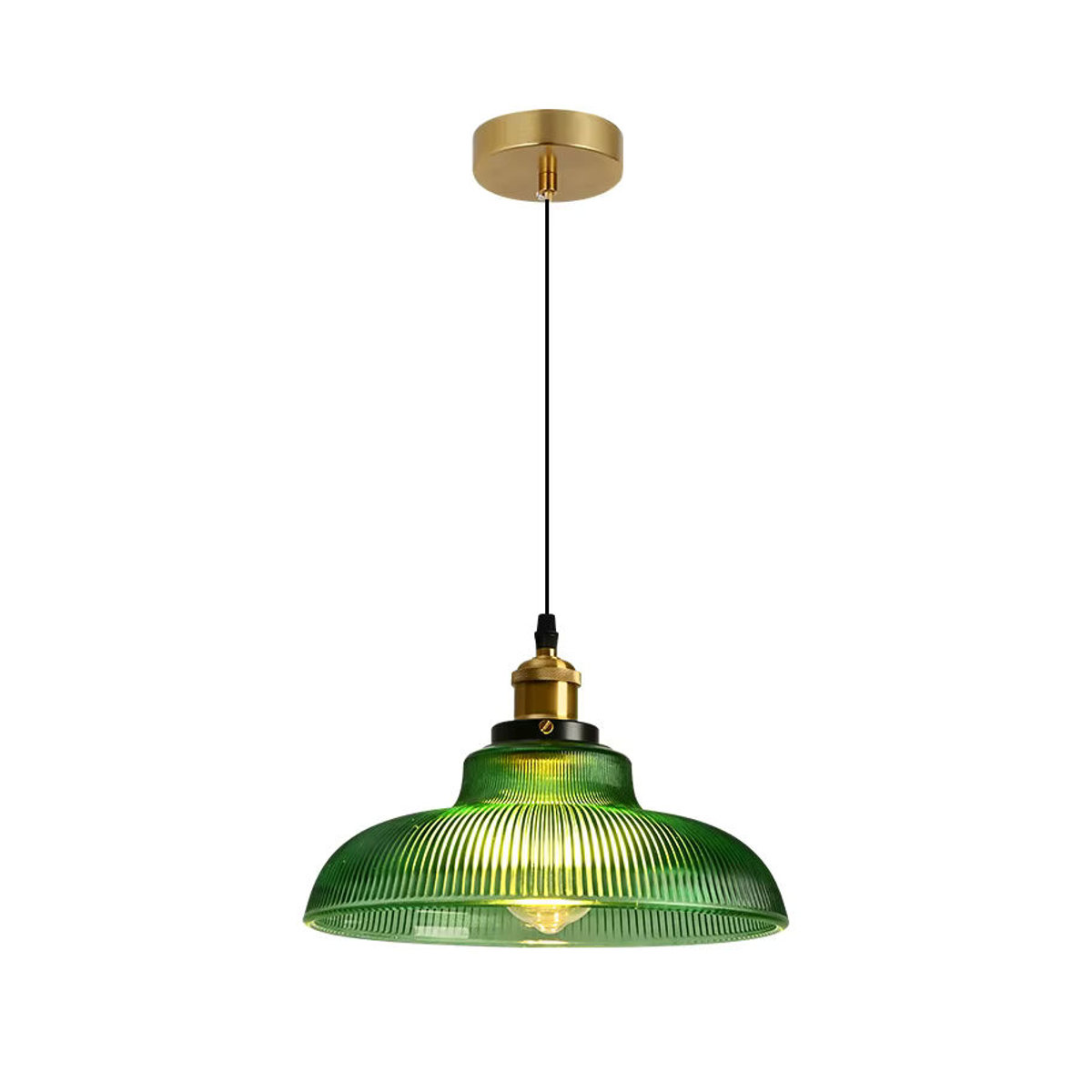 CETANT Pendelleuchte aus Glas im skandinavischen Retro-Design, LED, Grün - Bild 4