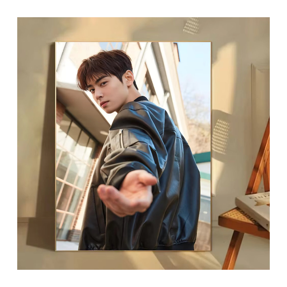 Cha E-EunWoo Poster als selbstklebende Wanddekoration, mehrfarbig, rechteckig - Bild 4