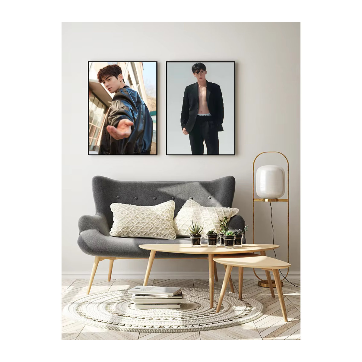 Cha E-EunWoo Poster als selbstklebende Wanddekoration, mehrfarbig, rechteckig - Bild 7