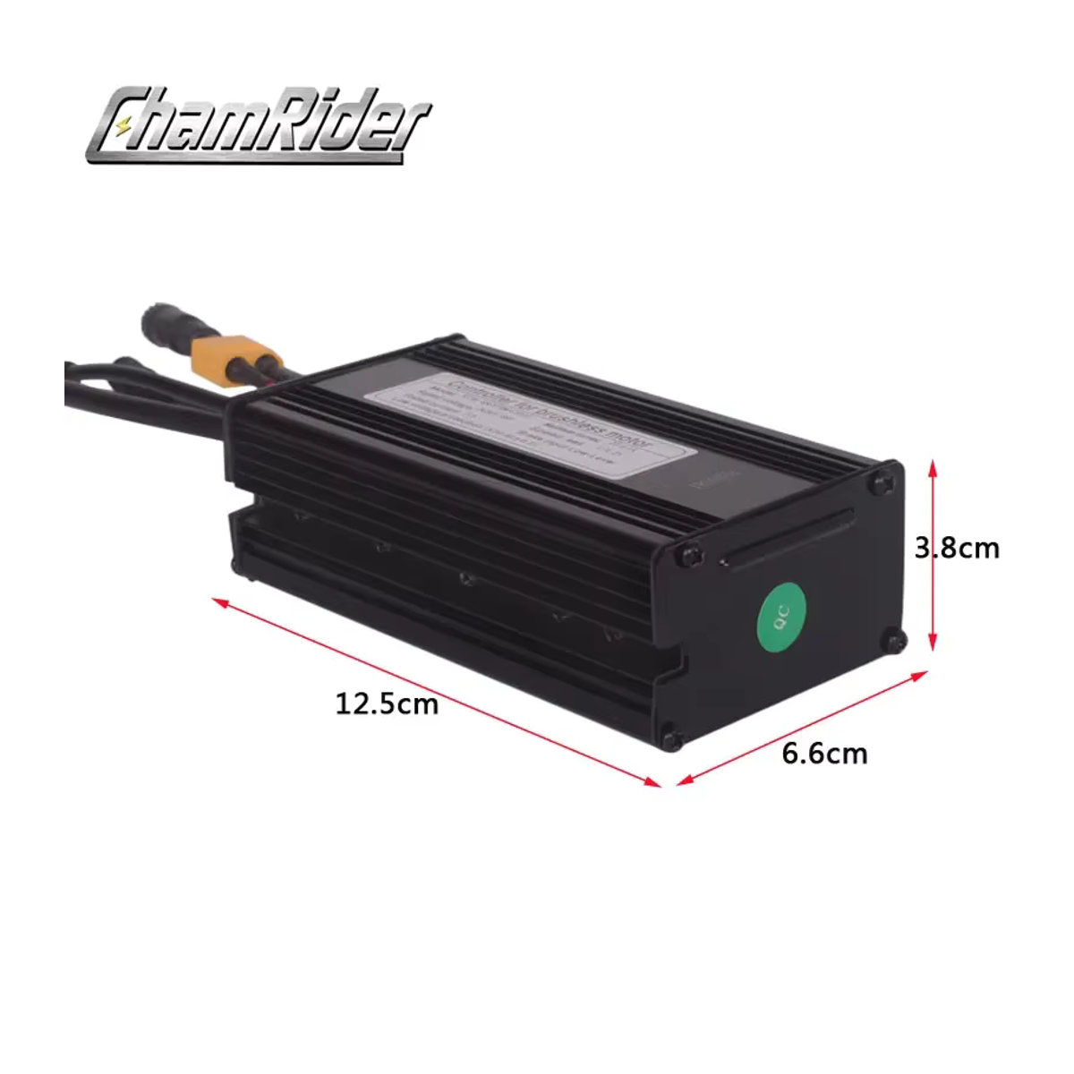 Chamrider Wasserdichter E-Bike Controller in Schwarz mit Dual-Modus, Hall-Sensor und LED-LCD Display für 36V/48V, 500W, 9 Mosfet - Bild 4