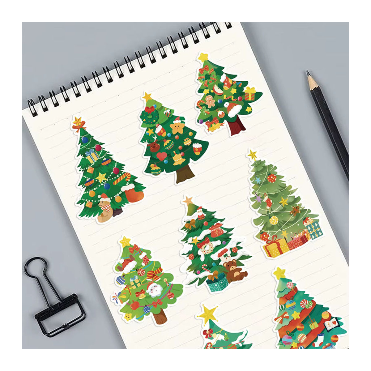 Charile Cartoon Weihnachten Baum Puzzle Aufkleber Mehrfarbig 8 bis 16 Stück Pädagogisches Jigsaw Spielzeug für Kinder - Bild 5