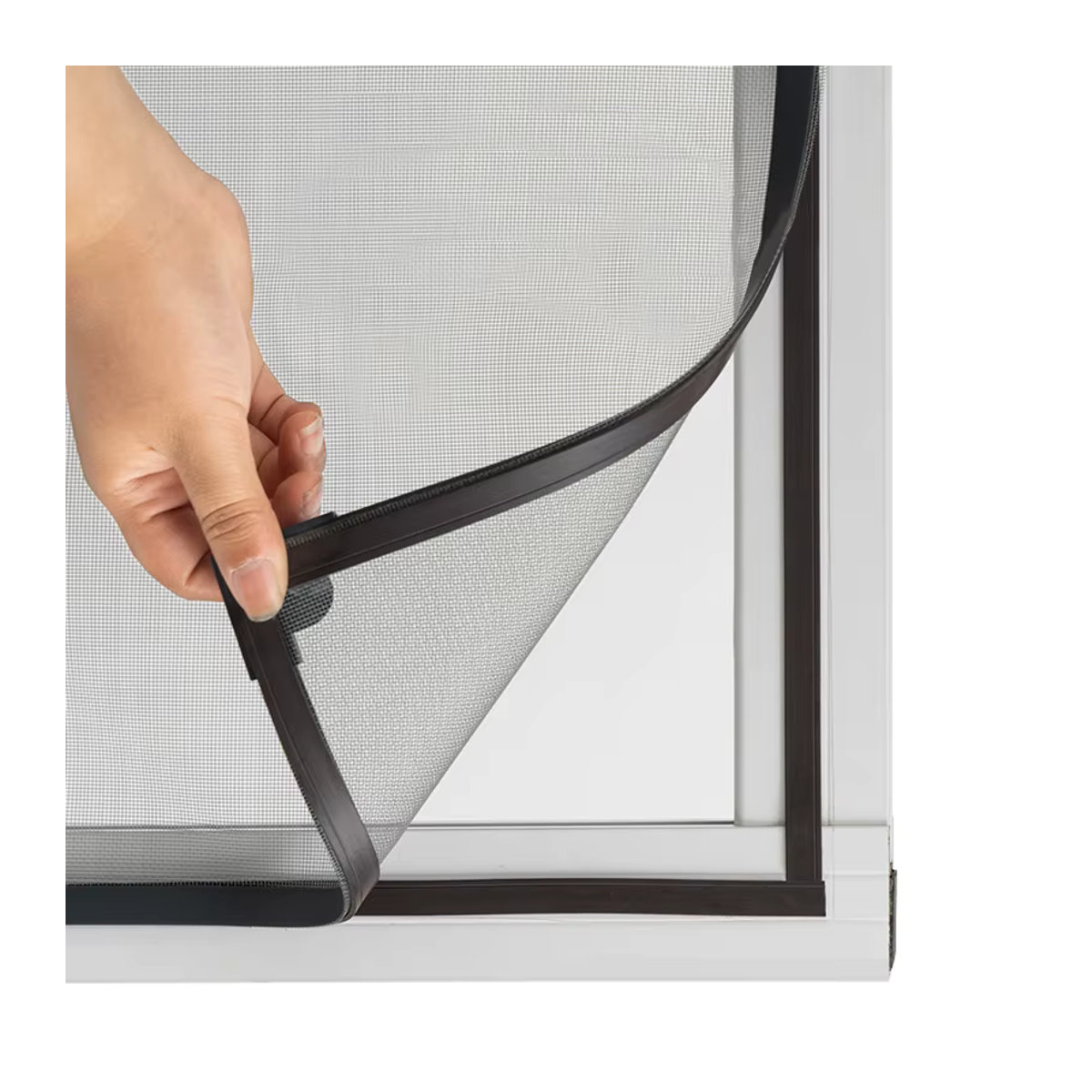 Charm Home Magnetisches Insektenschutzgitter als DIY Fenstergitter aus Tüll Mesh, abnehmbar und waschbar, Grau oder Schwarz - Bild 3