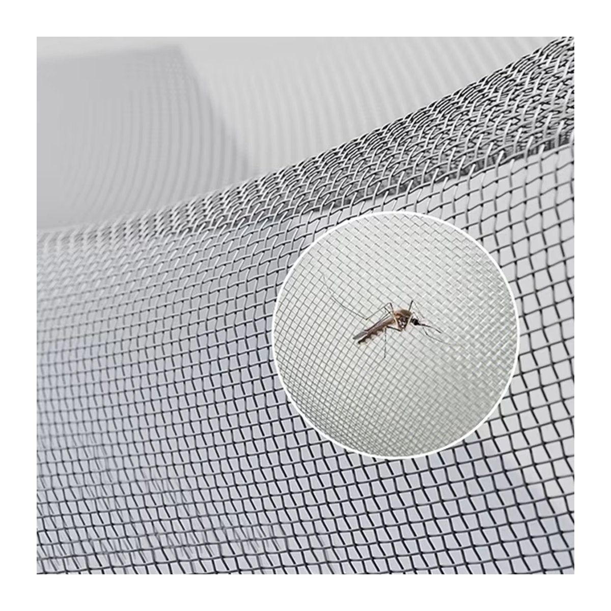Charm Home Magnetisches Insektenschutzgitter als DIY Fenstergitter aus Tüll Mesh, abnehmbar und waschbar, Grau oder Schwarz - Bild 5