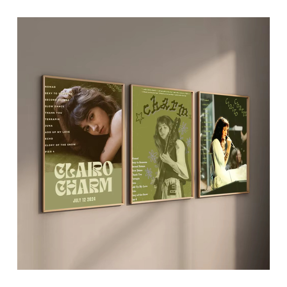Charm Singer C-Clairo Poster als mehrfarbige Wandkunst im Vintage-Stil, rechteckiges Porträt aus Papier für die Wandmontage - Bild 5