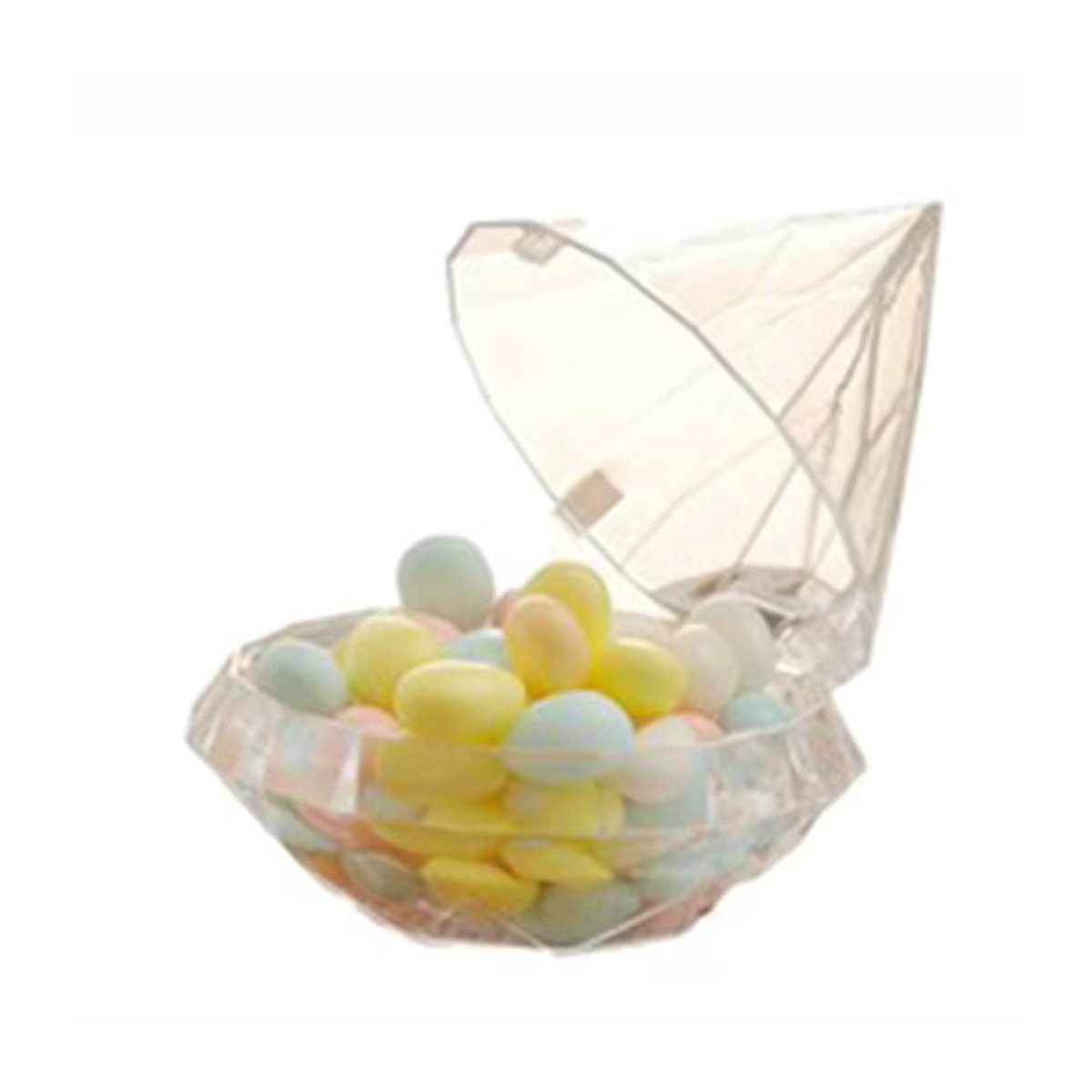 Charmante transparente Geschenkbox aus Kunststoff für Süßigkeiten und Partyzubehör, rechteckig, B/T/H: 28 x 15 x 8 cm - Bild 5