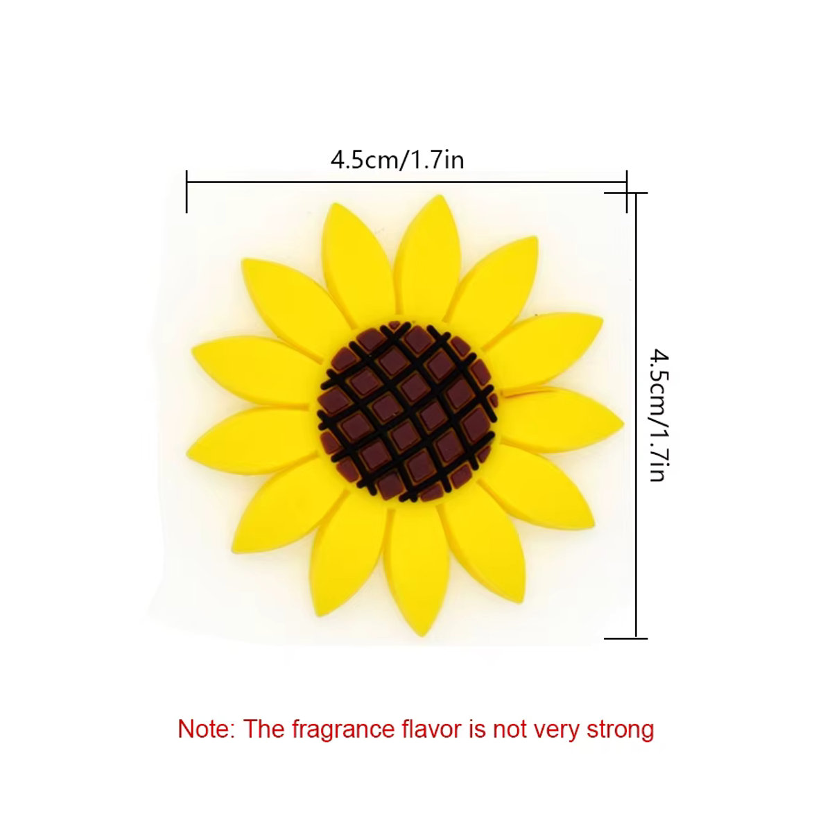 CHEGES 2er-Set Auto Lufterfrischer Sonnenblume Duftclip Gelb mit floralem Duft - Bild 2
