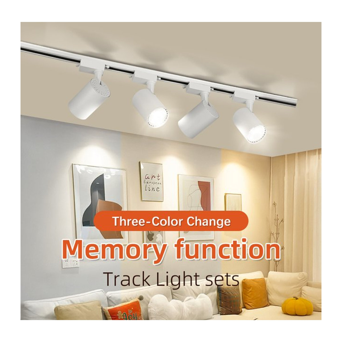 CHENBEN COB LED Schienenlicht Set in Weiß für Schienensysteme im minimalistischen Design - Bild 1