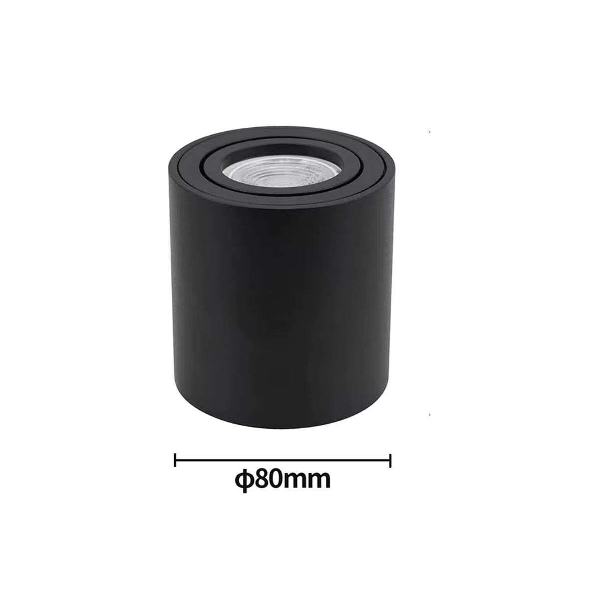 CHENBEN GU10 Deckenbeleuchtung Schwarz aus Aluminium mit verstellbarem Winkel als minimalistischer LED-Aufbaustrahler - Bild 7