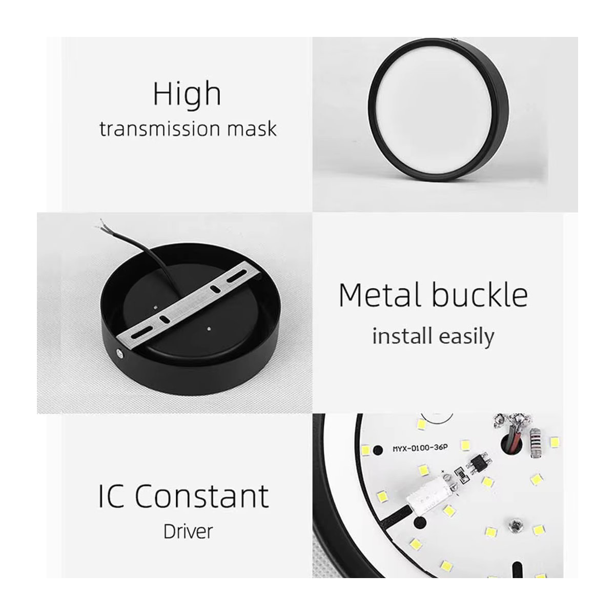 CHENBEN LED Aufputz Downlight Spot Mini Strahler für Wohnzimmer und Korridor in Schwarz oder Weiß - Bild 5