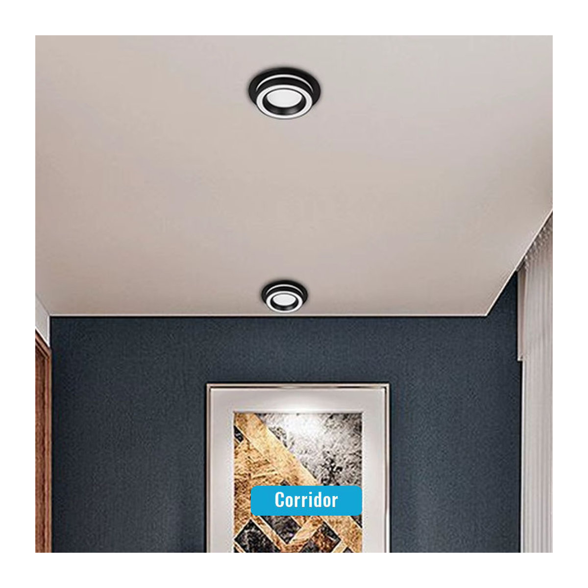 CHENBEN LED Einbaustrahler GX53 aus Aluminium in Weiß, dimmbarer Einbau-Downlight für Wohnzimmer und Schlafzimmer - Bild 4