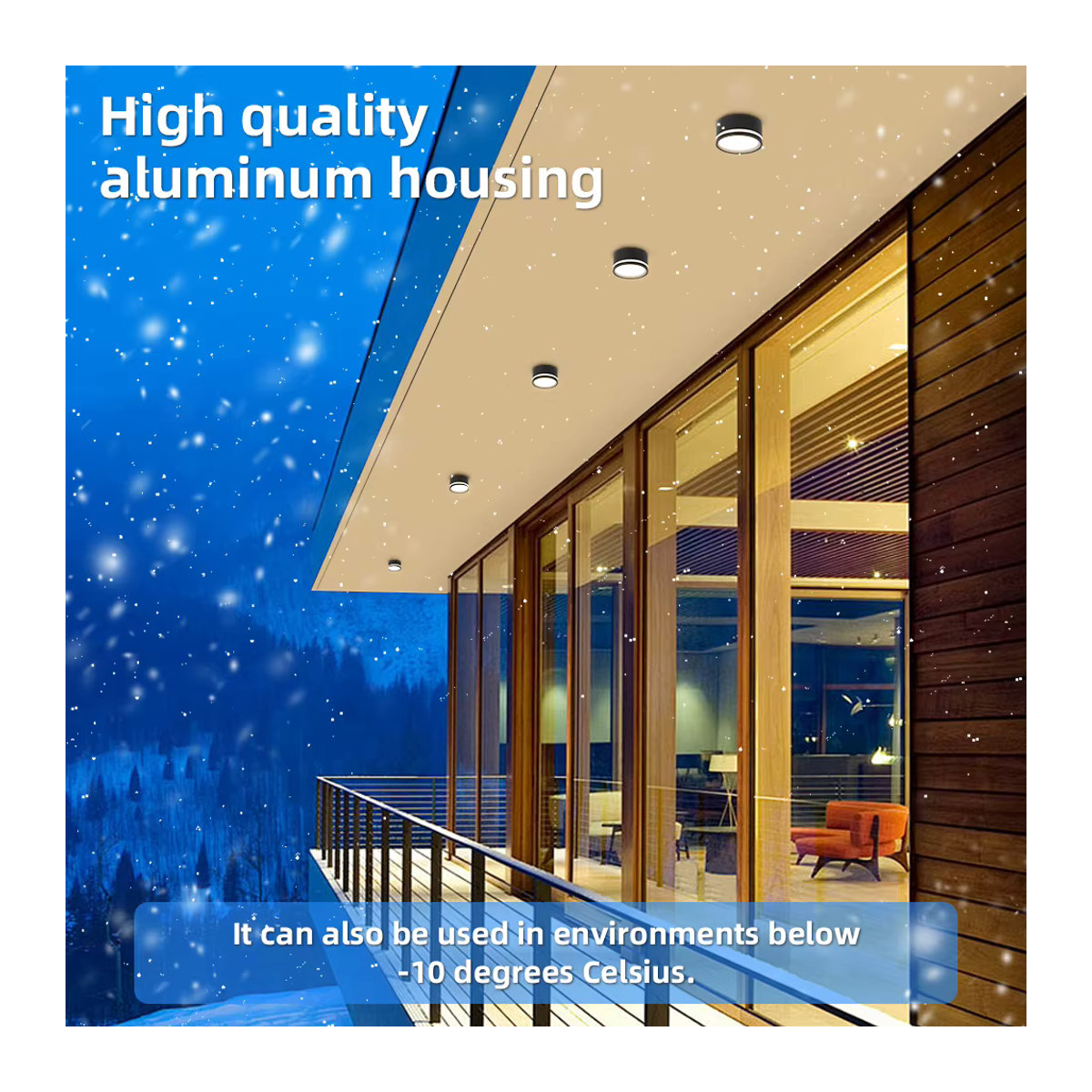 CHENBEN LED Einbaustrahler GX53 Deckenleuchte aus Aluminium in Weiß für Wohnzimmer und Küche - Bild 2