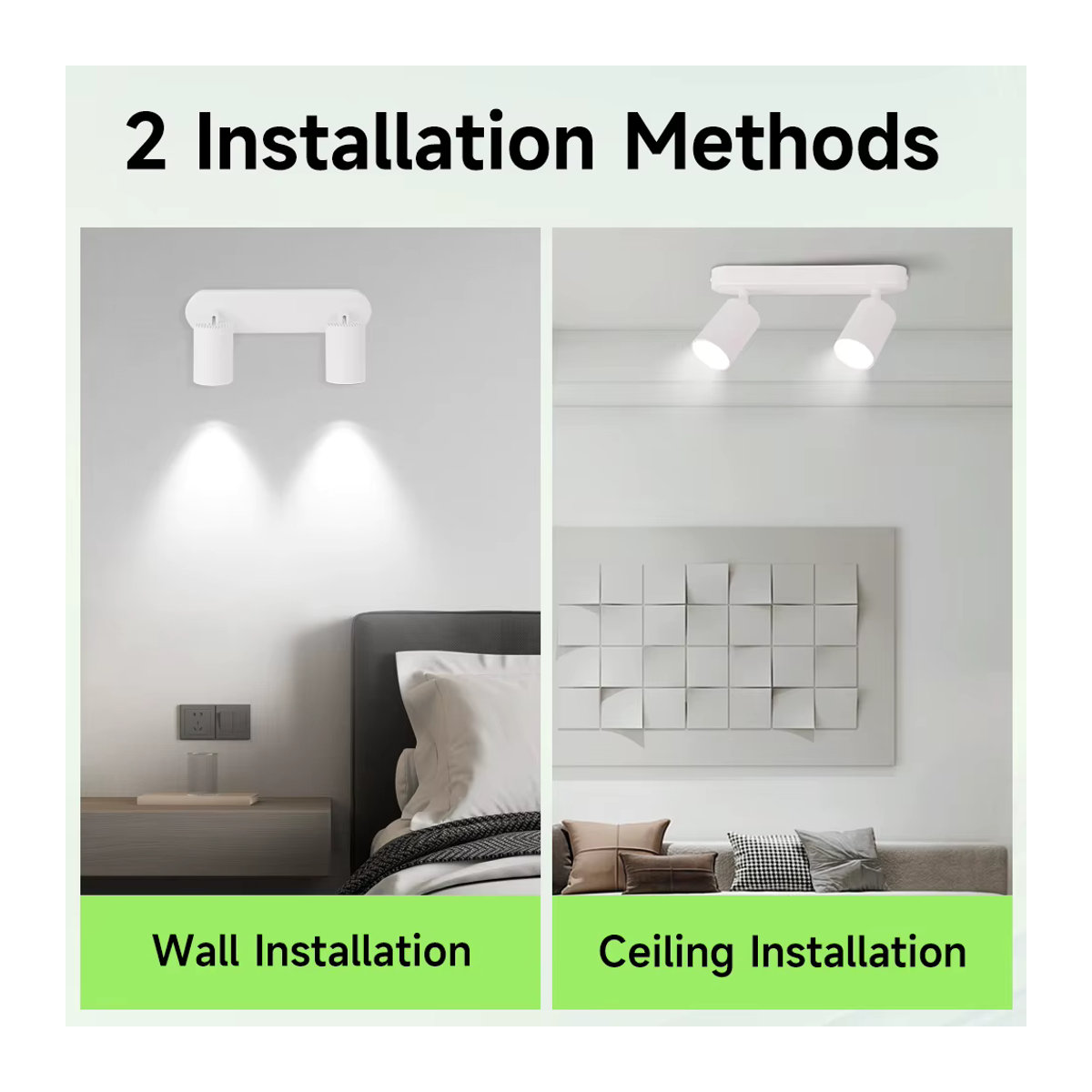 CHENBEN LED Kronleuchter mit GU10 Spot Lampen im minimalistischen Design für Schlafzimmer und Flur - Bild 1