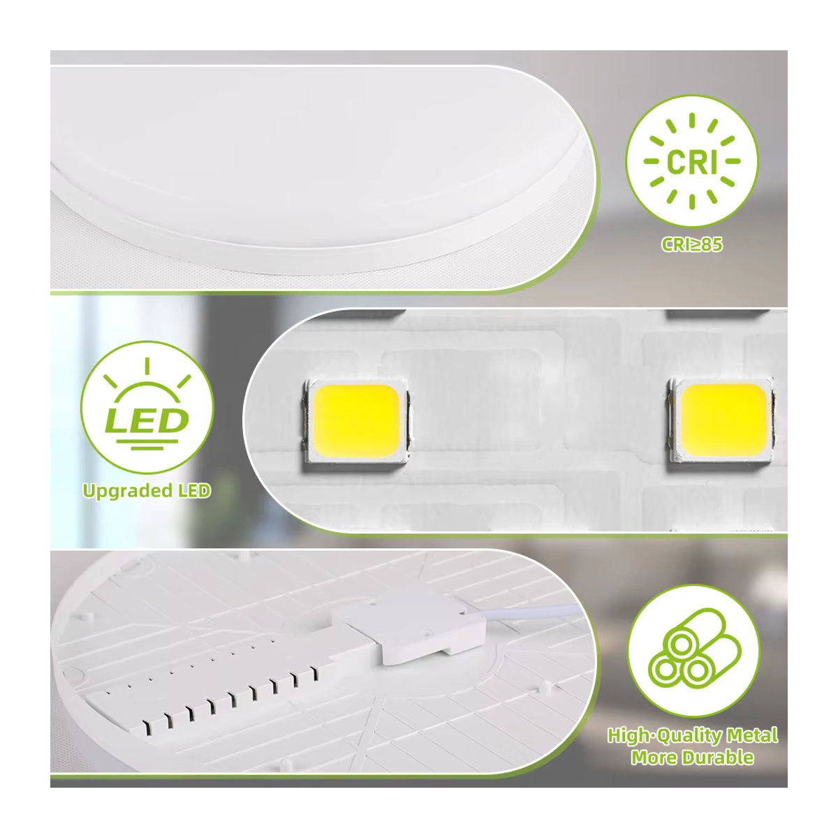 CHENBEN LED-Panel-Lampe in Weiß, minimalistische Deckenleuchte für Wohnzimmer, Küche und Schlafzimmer - Bild 5