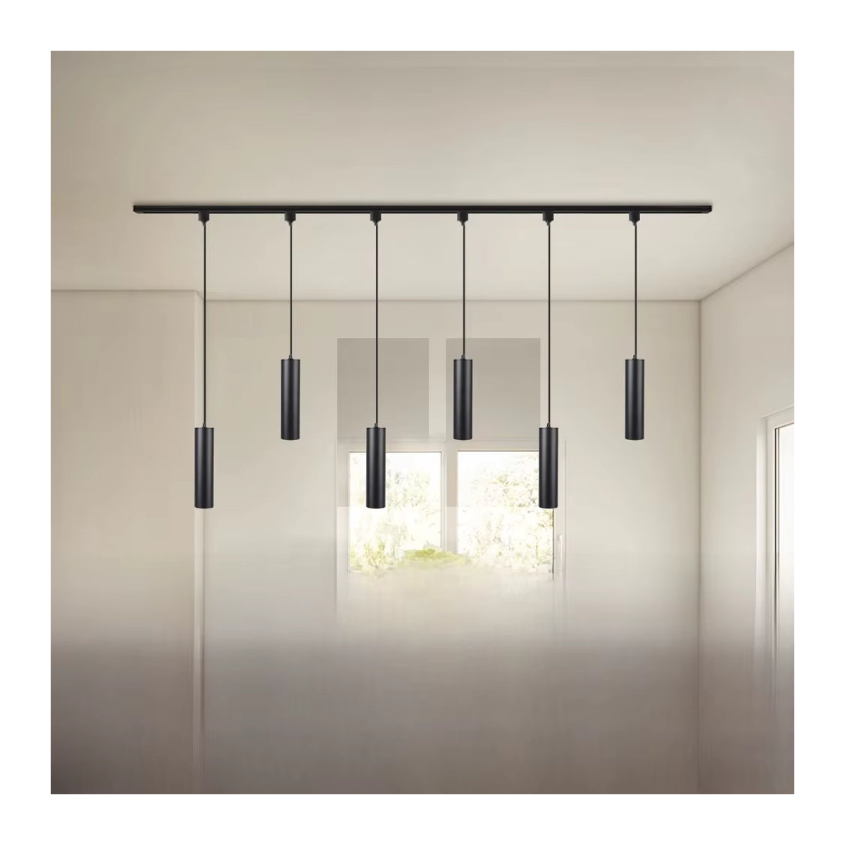 CHENBEN LED Schienensystem Anhänger Lampe in Schwarz mit 15 W Spot-Beleuchtung für Küche, Wohnzimmer oder Schlafzimmer - Bild 4