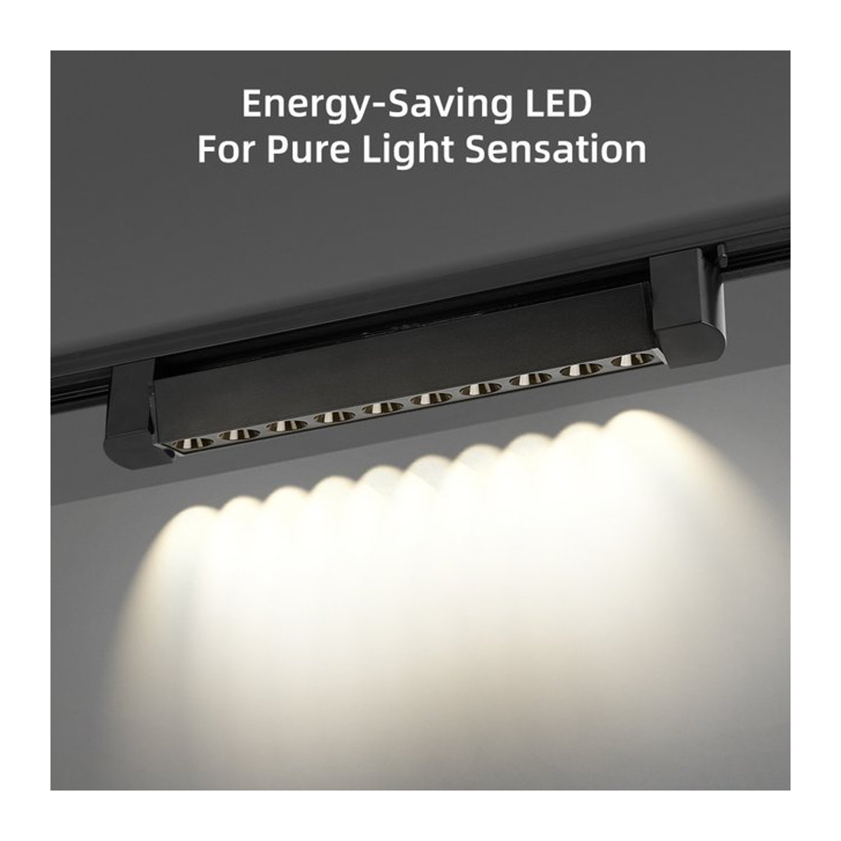 CHENBEN LED Schienensystem Schienenleuchte in Schwarz aus Aluminium für Wohnzimmer und Küche - Bild 1