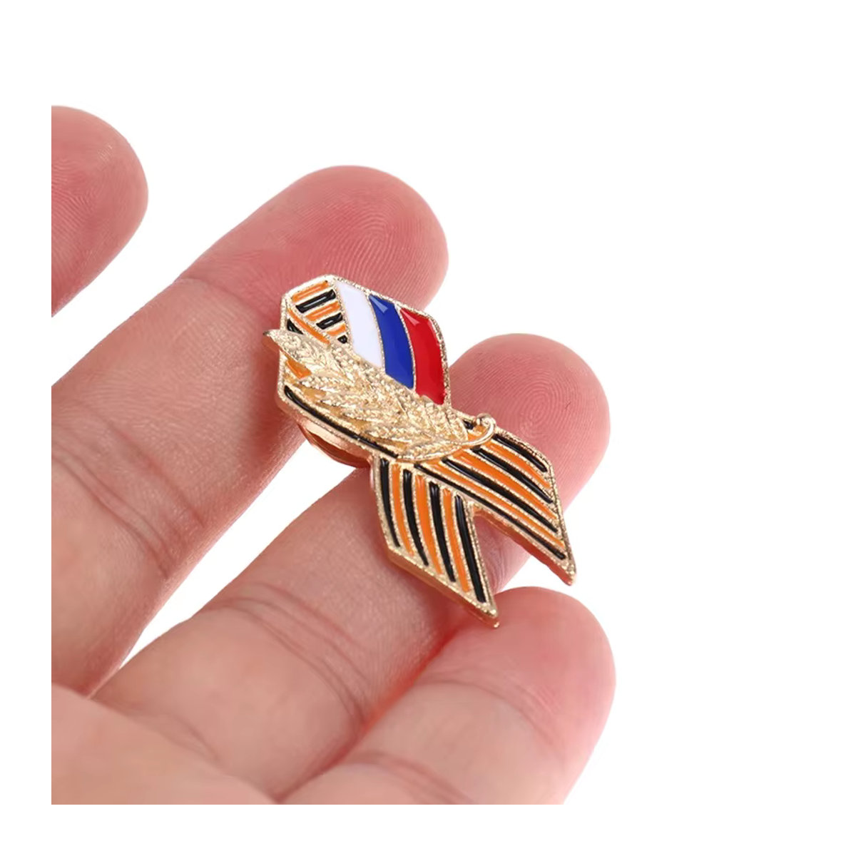 CHENJ St.George Band Emblem 75 Jahre Sieg im großen patriotischen Krieg aus Metall mehrfarbig - Bild 3