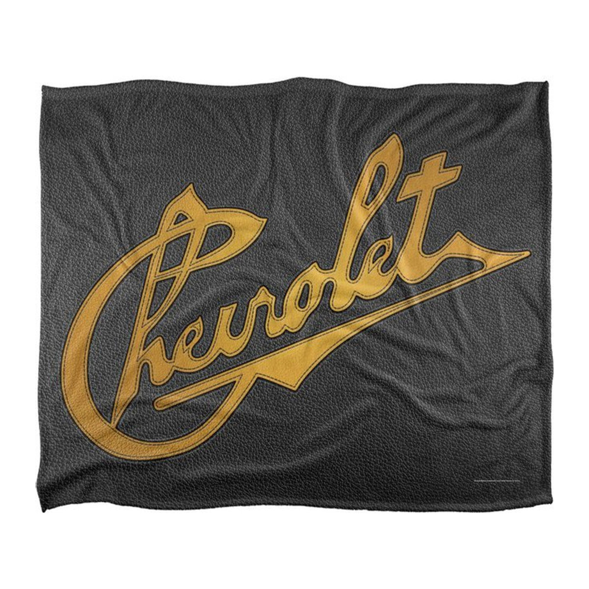 Chevrolet Gestickte Decke aus Polyester in Schwarz, B/T: 127 x 152 cm - Bild 1