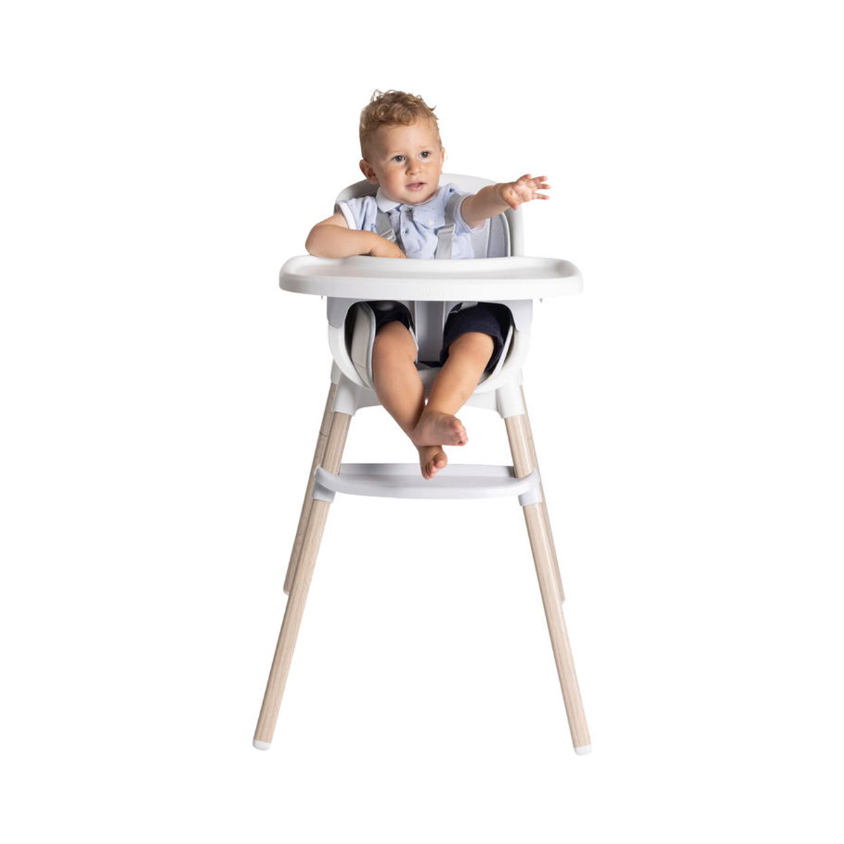 Chicco Hochstuhl Zest Plus in Grau und Weiß aus Kunststoff, Metall und Stoff - Bild 2